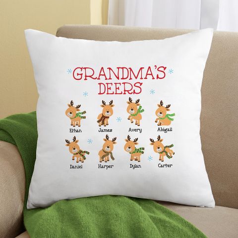Gối vuông Grandma Deers